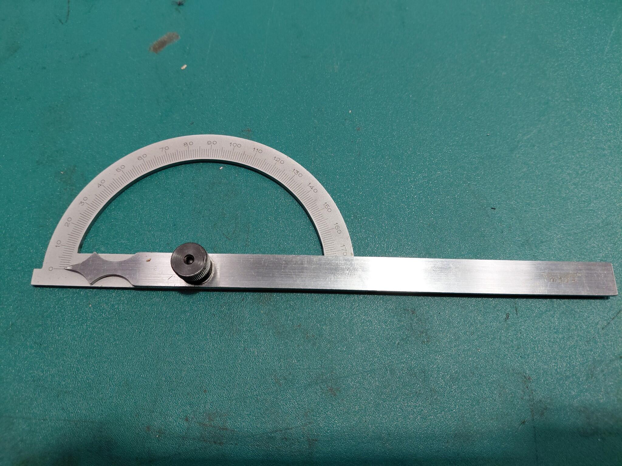 Vmade metal protractor with rule