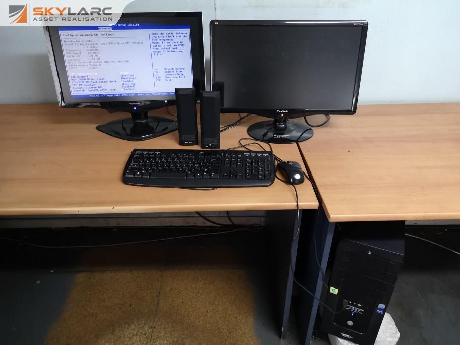 Asus Desktop Computer Midtower w/ 2x Monitors