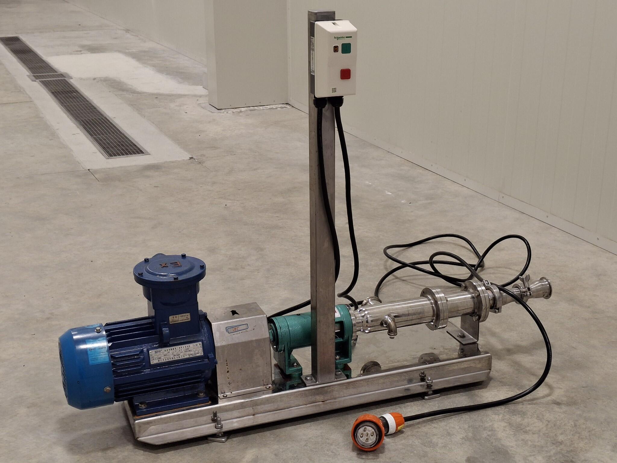 Electric Motor with Screw Pump Assembly