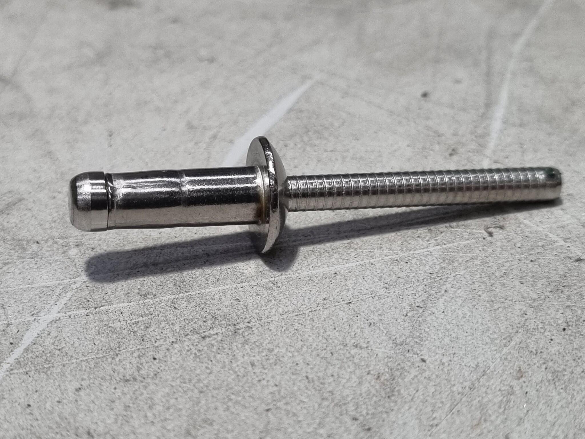 6.4x16.5mm Stainless Steel Blind Rivets, 750x Bulk Box, New