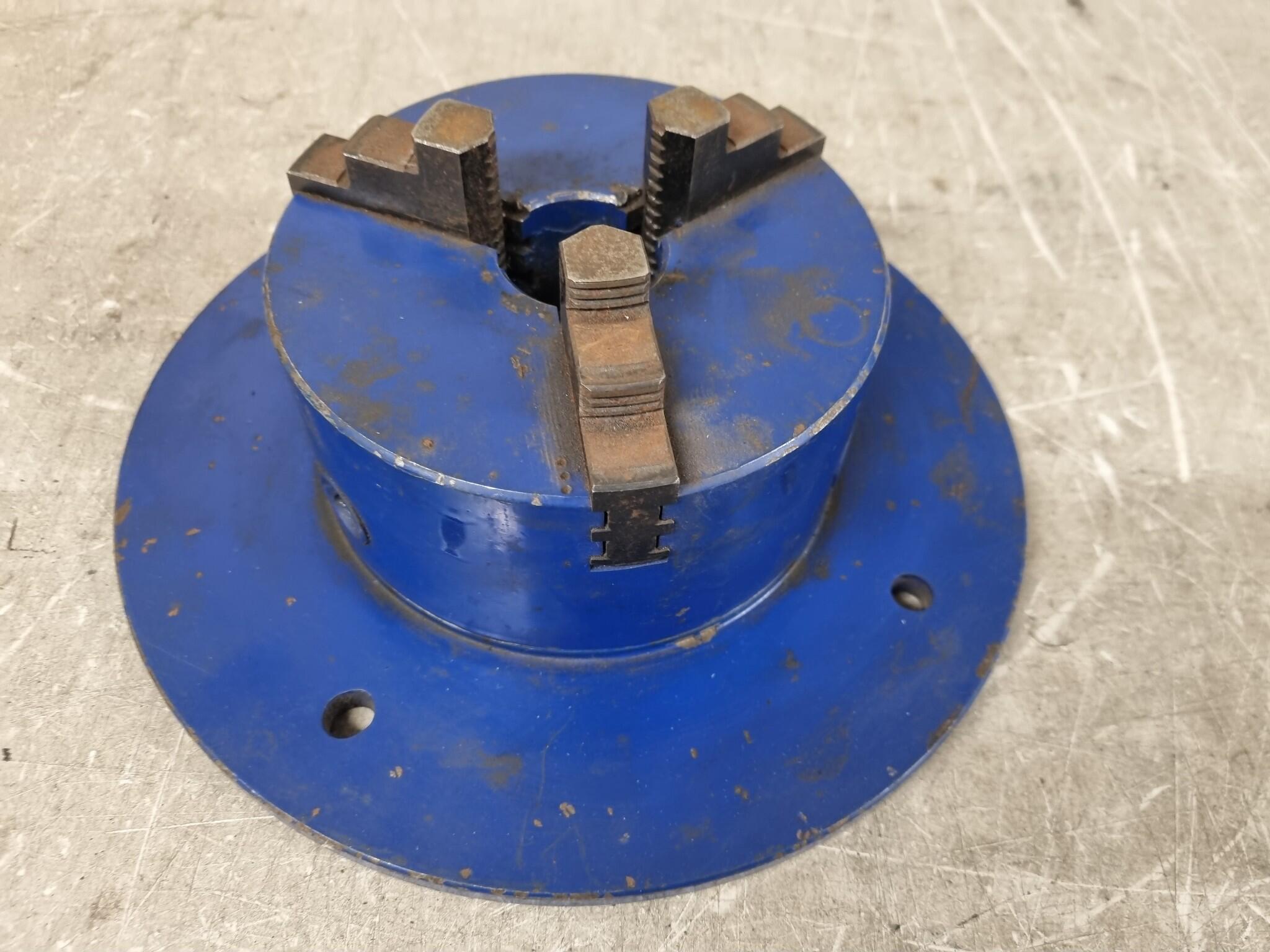 155mm 3-Jaw Lathe Chuck on 275mm Mounting Disk