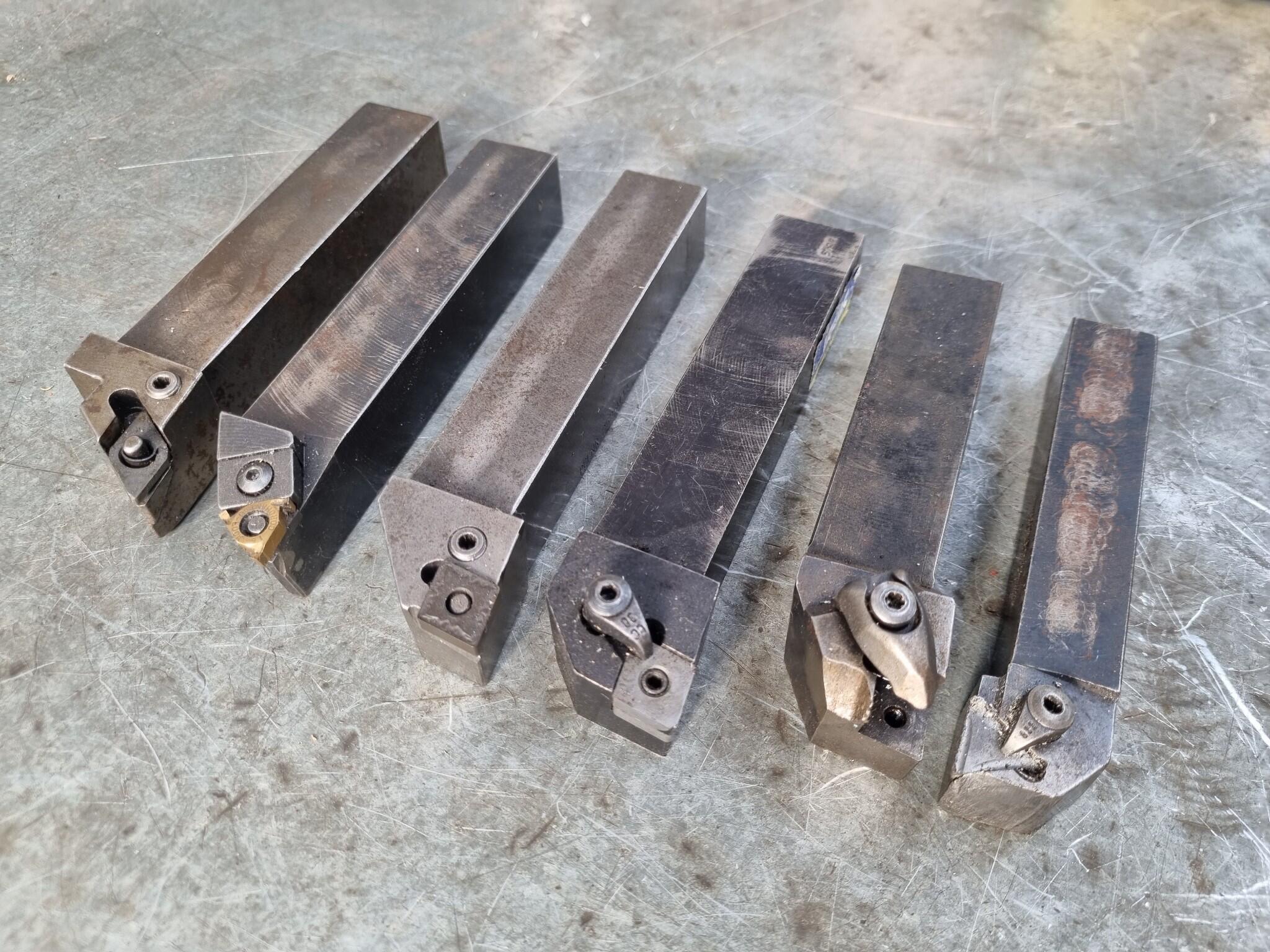 6x Assorted Lathe Turning Tools