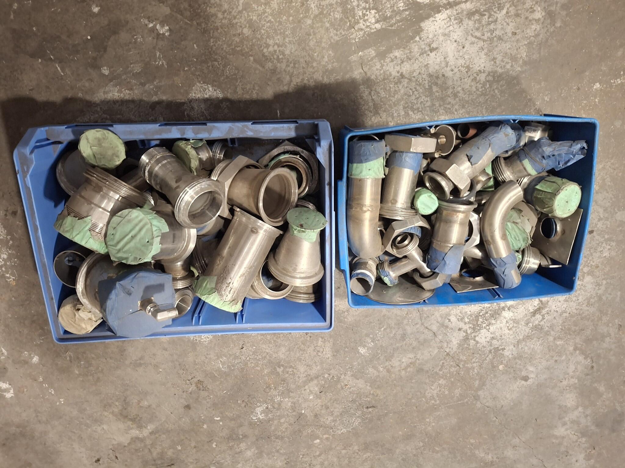 Assorted Stainless Steel Pipe Fittings