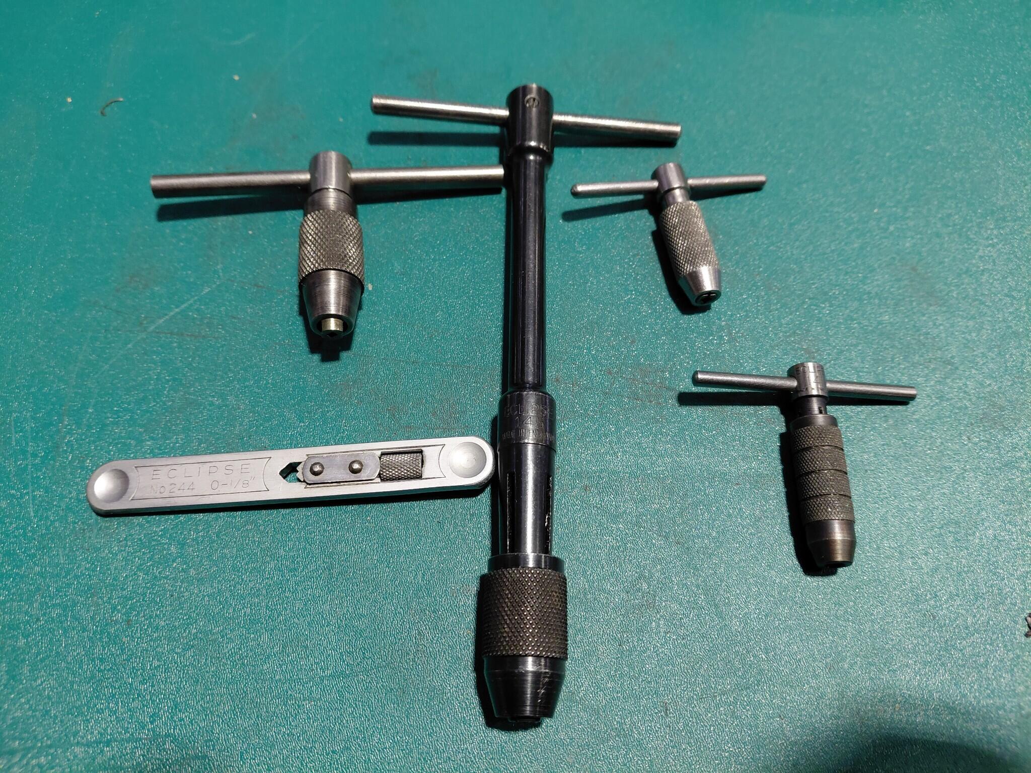 Eclipse No244 Pin Vice and T Handle Tap Wrenches
