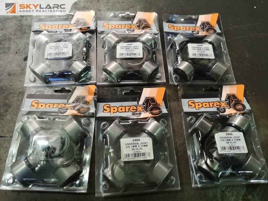 6x Sparex Replacement PTO Tractor Universal Joint Units 2496, New