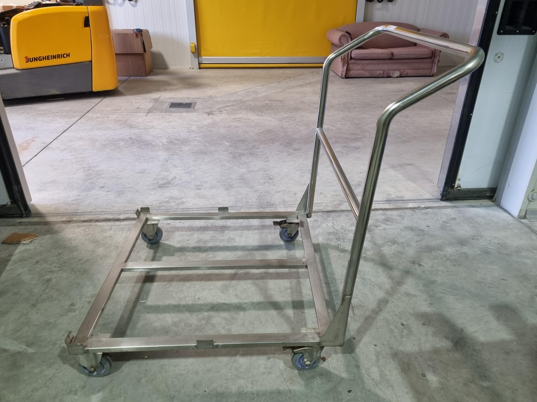 Stainless Steel Low Platform Trolley Frame w/ 10x Fruit/Nut Drying Trays