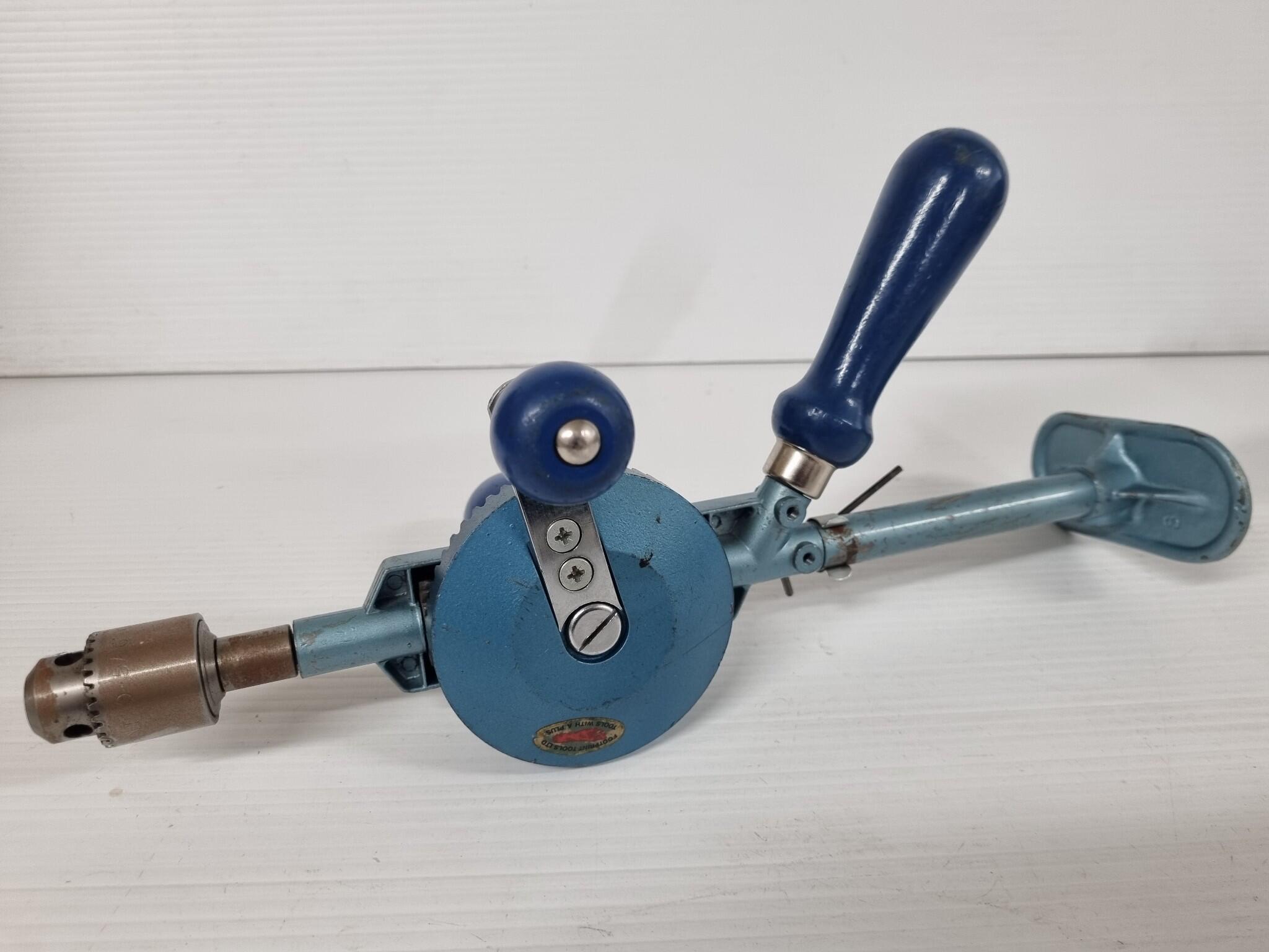 Vintage Footprint Tools Egg Beater Type Hand Drill