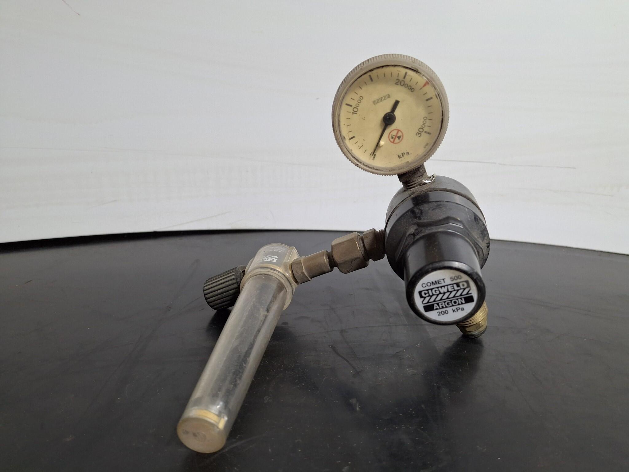 Cigweld Comet 500 Argon Regulator with Flowmeter