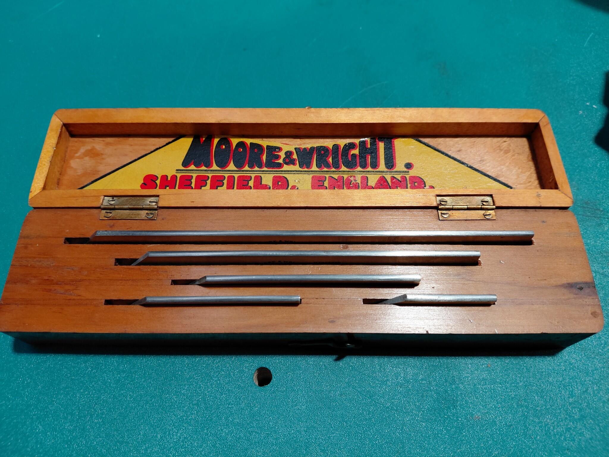 Moore & Wright No 314 Hardened Straight Edges Set