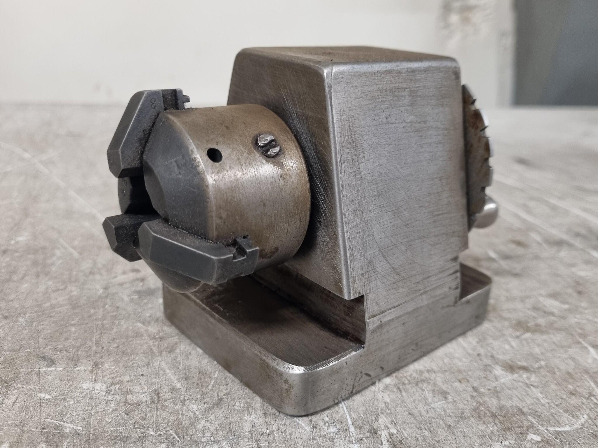 Custom.Made Lathe Tailstock w/ Adjustsble Jaw Chuck