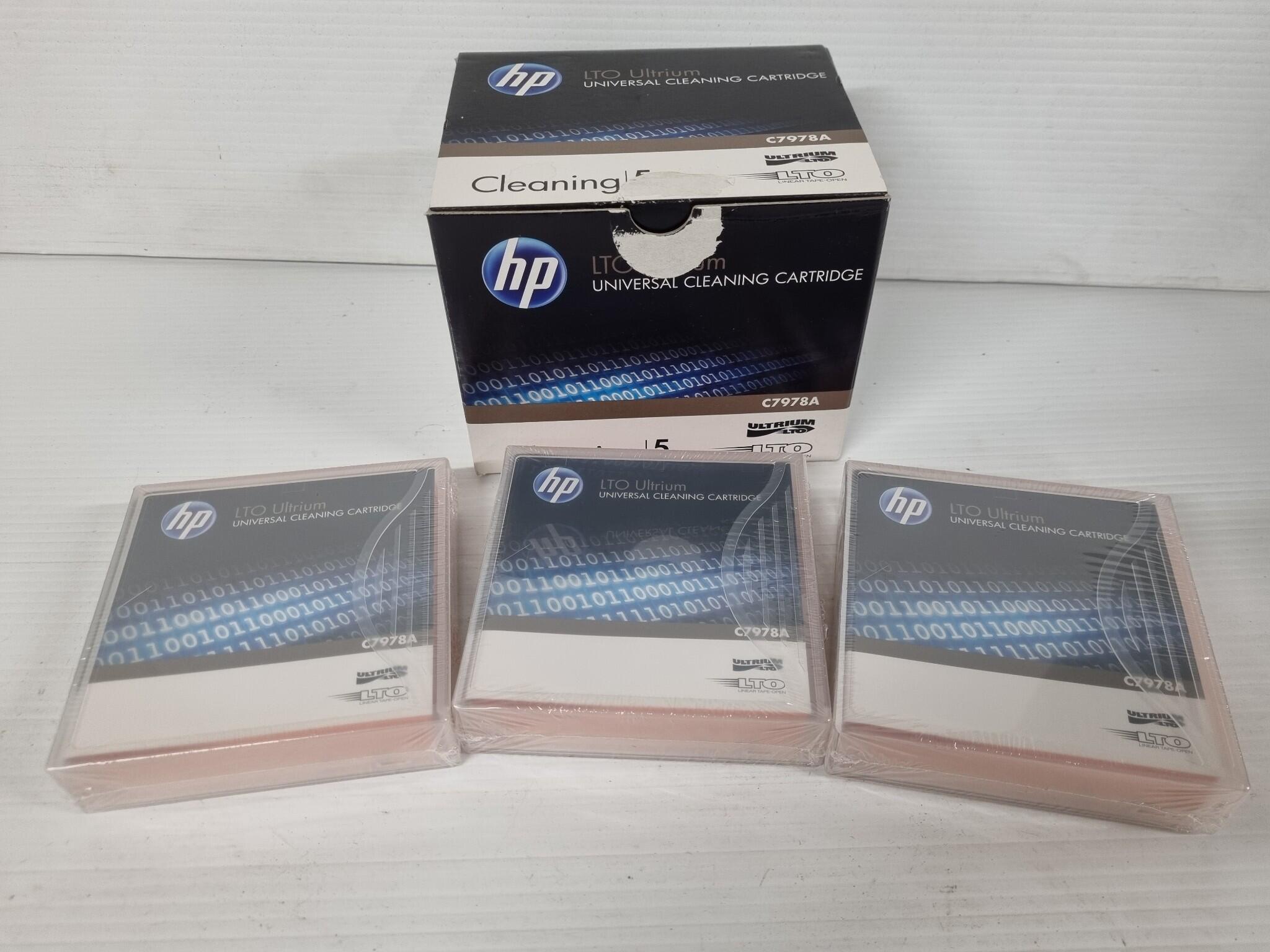 HP LTO Ultrium Universal Cleaning Cartidges, 3x Units, New