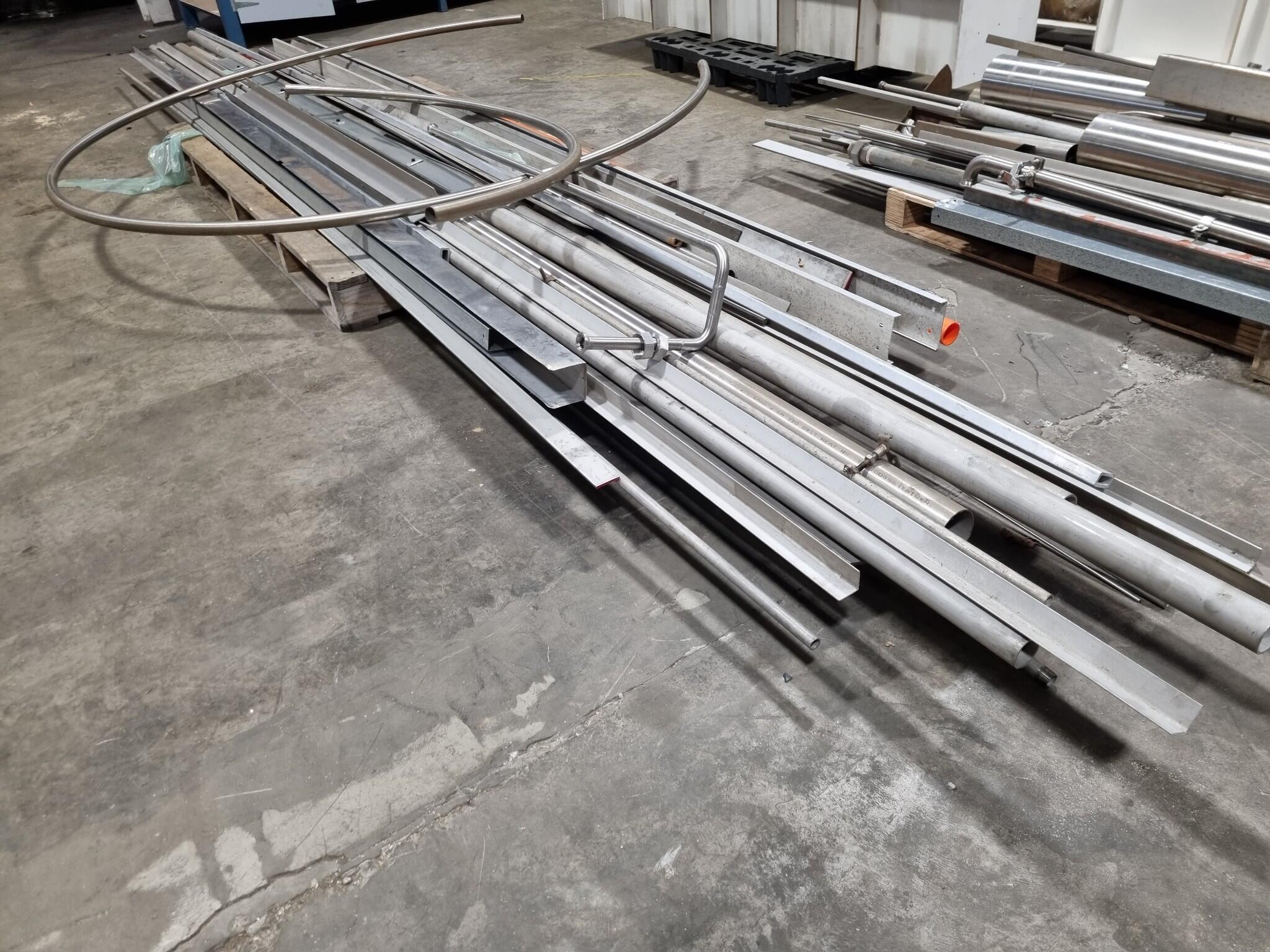 Assorted Stainless, Galvanised, Mild Steel Pipes, Box Angle Lengths