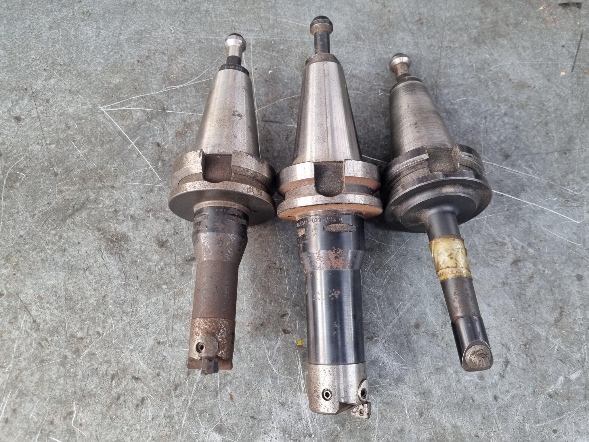 3x Assorted BT40 Tool Holders