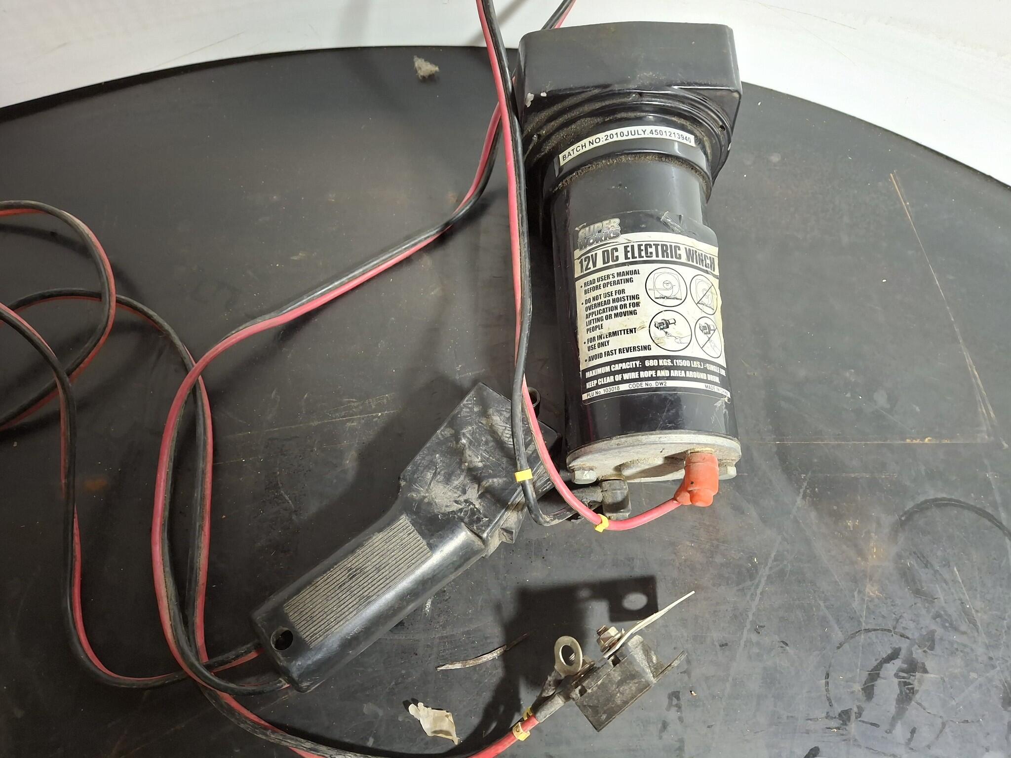 Super Works 12V DC Electric Winch