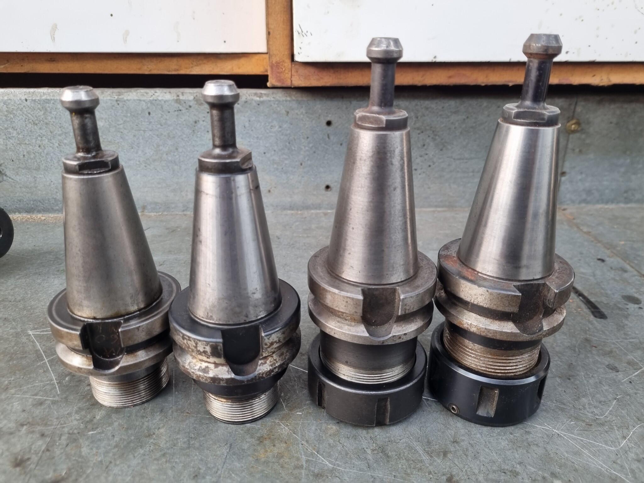 4x BT40 Tool Holders for ER32 & ER40 Collets