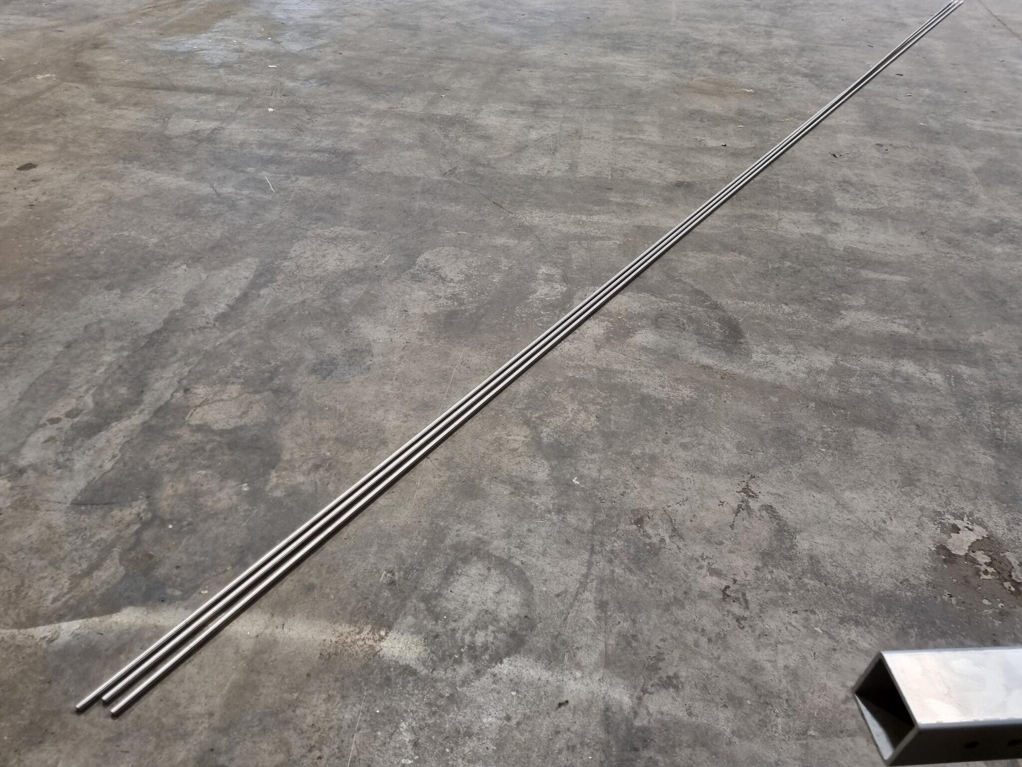 304 Grade Stainless Steel Piping, 3x 6-metre x 12.7mm dia lengths