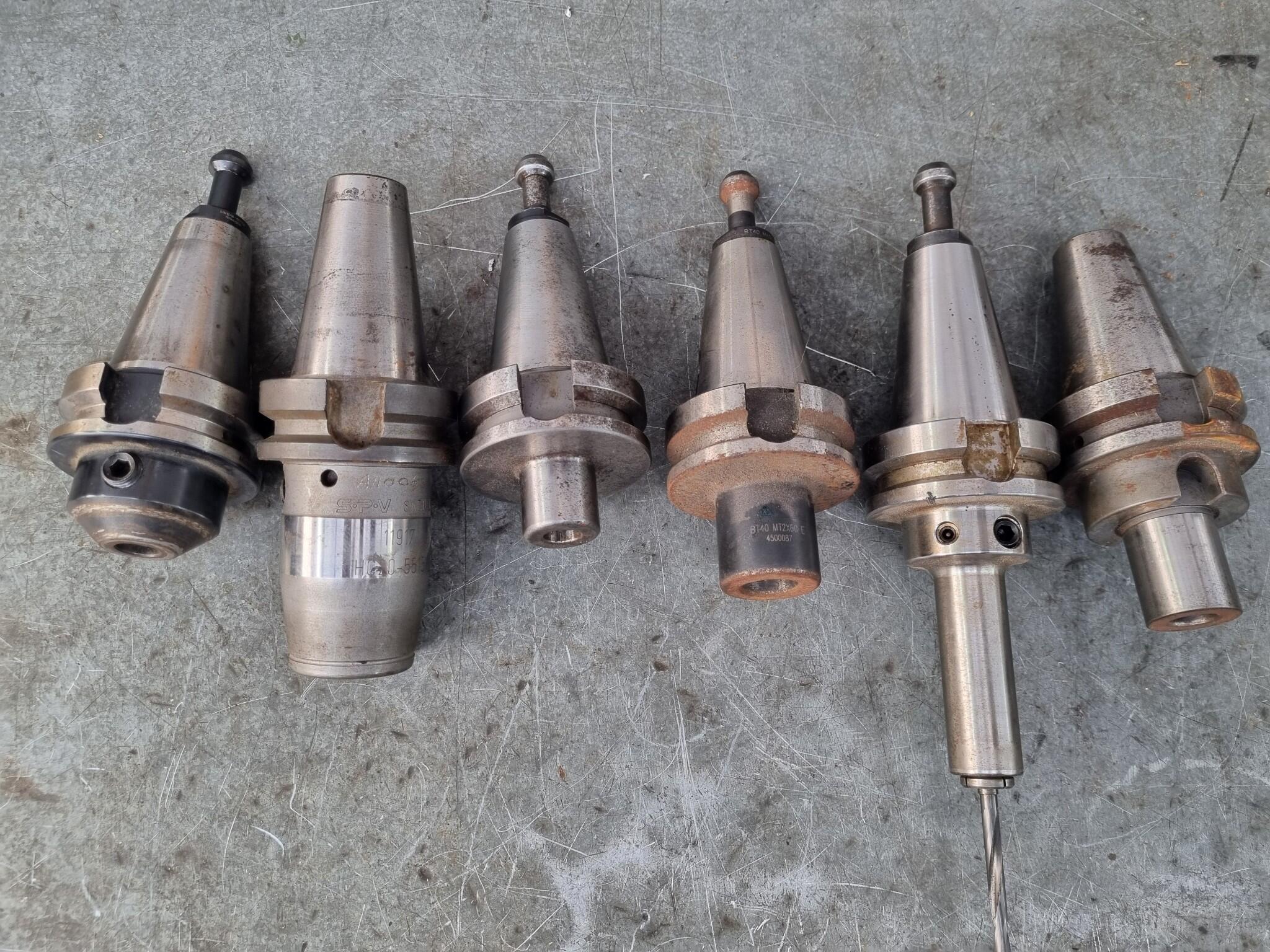 6x Assorted BT40 Tool Holders