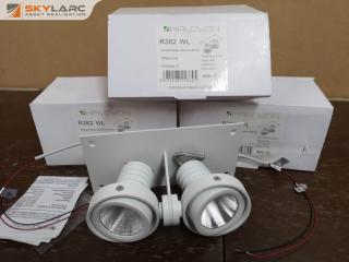 3x Halcyon Quality Dual LED Spot Light Units, New