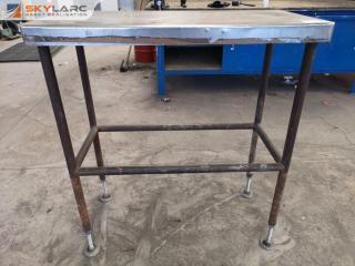 Tall Workshop Table w/ Stainless Steel Top