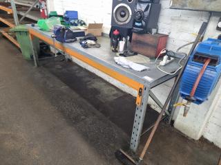 Workshop Racking/Workbench Unit W/ Vice