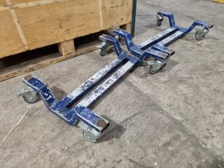 2x Low Materials Transport Trolley's