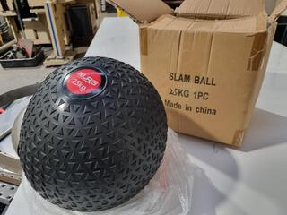 25kg Dura Grip Textured Slam Ball by XLR8