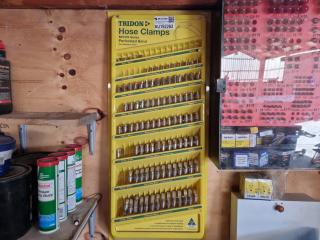 Triton Hose Clamps w/ Shop Wall Display Rack