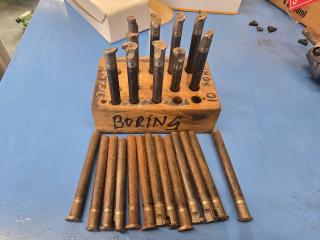 Large Lot of Lathe Boring Bars 