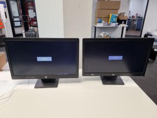 2x HP ProDisplay 23" Full HD LED Monitors P232