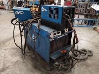 Miller DeltaWeld 650 CY50 Welder w/ Wire Feeder & Cooling Unit