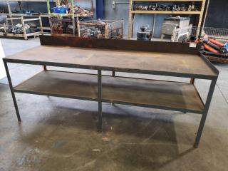 Steel Surfaced Workshop Workbench