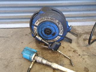 Macnaught Oil Hose Reel, Control Gun & Oilmaster Pump