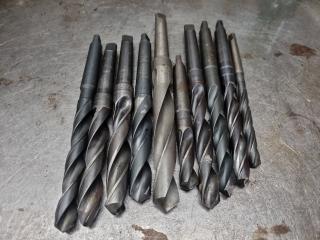 10 Large Morse Taper Drills 