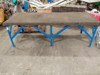 Heavy Duty Workbench with Blue Steel Frame