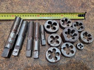 Assorted Threading Taps and Dies
