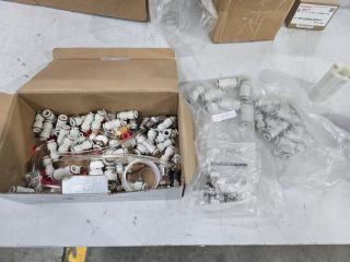 Assorted pneumatic fittings and connectors