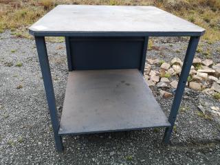 Steel Topped Workshop Workbench Table