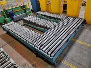 Heavy Duty Roller Powered Conveyor Platform 