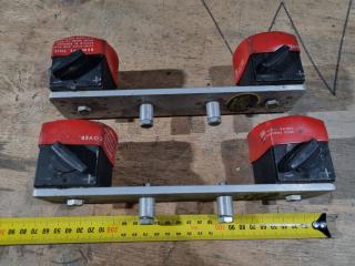 2x Pairs of Magnetic Link Welding Clamps by Bugo Systems