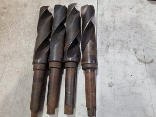 4x Large Diameter Morse Taper Drills, Imperial & Metric Sizes