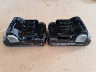 Hitachi 18 Volt 3.0Ah Li-ion Batteries x2