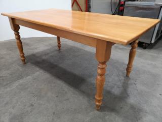 1800mm Wood Dining Table for Home of Cafe