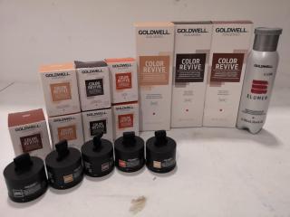 16x Assorted Goldwell Color Revive & Elumen Hair Colouring Products