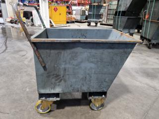 Heavy Duty Steel Scrap Material Bin Trolley