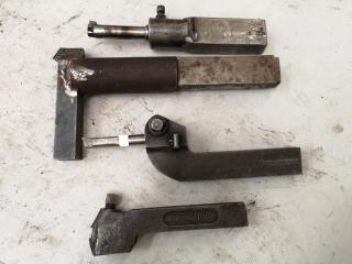 4x Assorted Lathe Turning Tool Assemblies