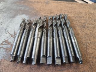 10 Assorted Morse Taper (MT2) Shank Drills