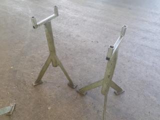 2 Metalwork Steel Support Stands