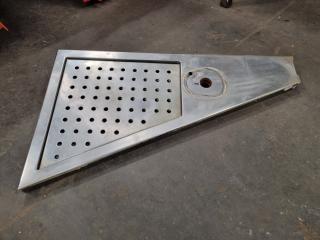 Corner Stainless Benchtop Shalow Basin Assembly