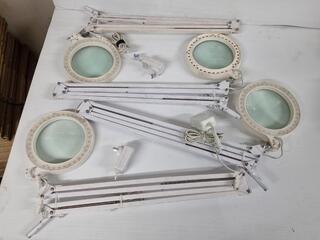 4x Daylight Mag Lamp S Magnifying Desk Lamps, Faulty LED's