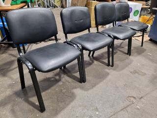 4x Stacking Office Chairs